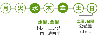 週間スケジュール